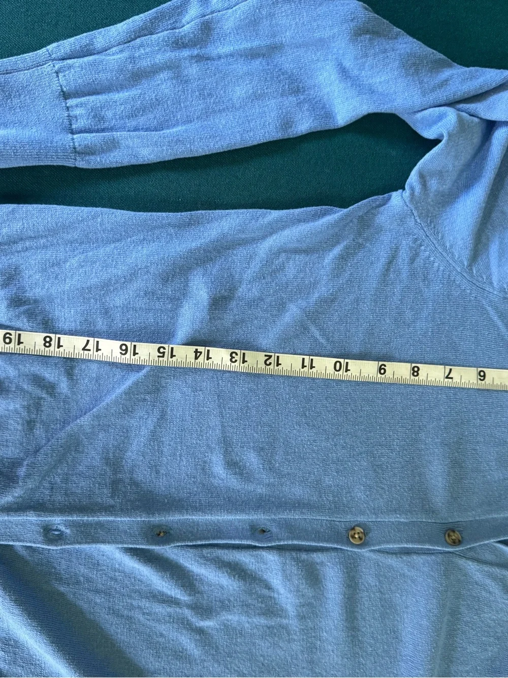 GAP Women’s Blue Long Sleeve Cardigan Size Medium Classic Preppy 100% Cotton